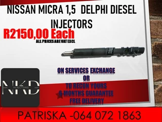 Nissan Micra 1.5 Diesel Injectors For Sale