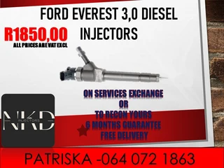 Ford Everest 3.0 Diesel Injectors For Sale