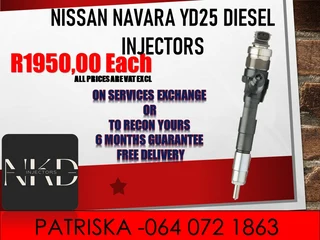 Nissan Navara Yd25 Diesel Injectors For Sale
