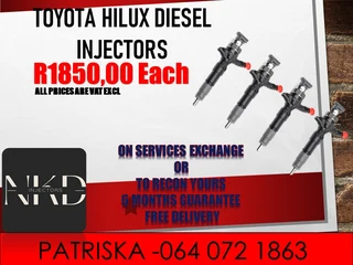 Toyota Hilux Diesel Injectors For Sale