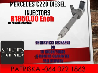 Mercedes C220 Diesel Injectors For Sale