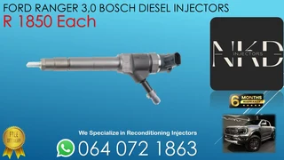Ford Ranger 3.0 Bosch Diesel Injectors For Sale