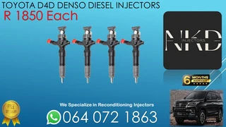 Toyota D4d Denso Diesel Injectors For Sale