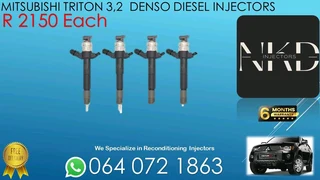 Mitsubishi Triton 3.2 Denso Diesel Injectors For Sale