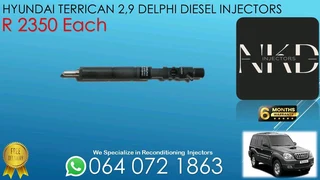 Hyundai Terrican 2.9 Delphi Injectors