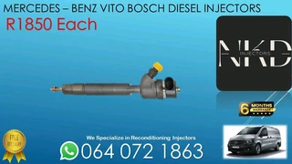 Mercedes Vito Bosch Diesel Injectors For Sale
