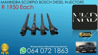 Mahindra Scorpio Bosch Diesel Injectors For Sale