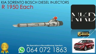 Kia Sorento Bosch Diesel Injectors For Sale