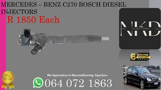 Mercedes C270 Bosch Diesel Injectors For Sale Or To Recon With Warranty