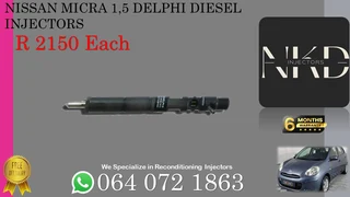 Nissan Micra 1.5 Diesel Injectors For Sale On Exchange Or To Recon With Warranty