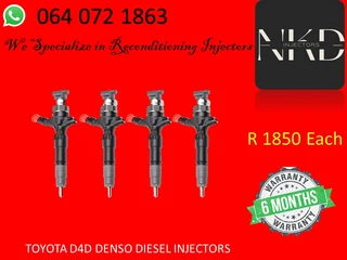 Toyota D4d Diesel Injectors For Sale On Echange With 6 Months Warranty