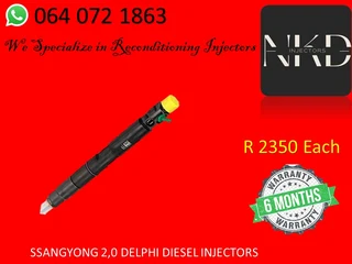 Ssangyong 2.0 Delphi Diesel Injectors For Sale On Exchange Or To Recon
