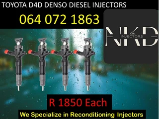 Toyota D4d Diesel Injectors For Sale On Exchange With 6 Months Warranty