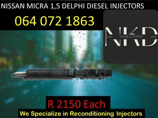 Nissan Micra 1.5 Diesel Injectors For Sale Or To Recon