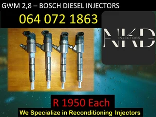 Gwm 2.8 Diesel Injectors For Sale On Exchange With 6 Months Warranty