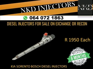 Kia Sorento Bosch Diesel Injectors For Sale