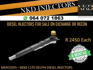 Merceses C270 Delphi Diesel Injectors For Sale On Exchange Or Recon