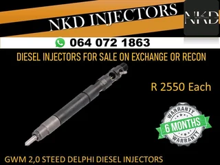 Gwm 2.0 Steed Delphi Diesel Injectors For Sale On Exchange Or Recon