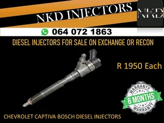 Chevrolet Captiva Bosch Diesel Injectors For Sale