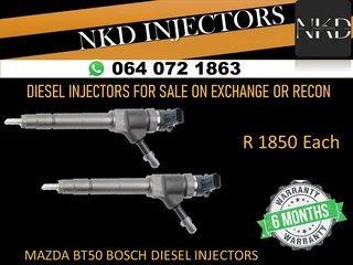 Mazda Bt50 Bosch Diesel Injectors For Sale