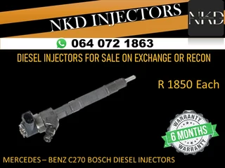 Mercedes C220 Bosch Diesel Injectors For Sale