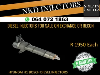 Hyundai H1 Bosch Diesel Injectors For Sale