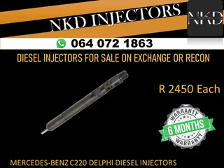 Mercedes C220 Diesel Injectors For Sale