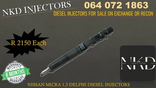 Nissan Micra 1.5 Diesel Injectors For Sale