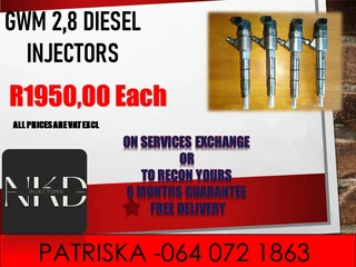 Gwm 2.8 Diesel Injectors For Sale