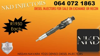 Nissan Navara Yd25 Diesel Injectors For Sale