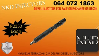Hyundai Terrcan 2,9 Diesel Injectors For Sale