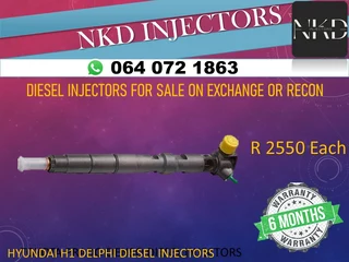 Hyundai H1 Delphi Diesel Injectors For Sale