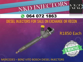 Mercedes Benz Vito Diesel Injectors For Sale