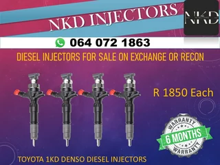 Toyota 1kd & 2kd Diesel Injectors For Sale
