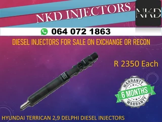 Hyundai Terracan 2.9 Diesel Injectors For Sale