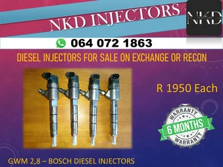 Gwm 2.8 Diesel Injectors For Sale