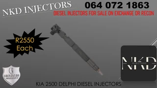Kia 2500 Diesel Injectors For Sale Or To Recon