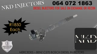 Mercedes C270 Diesel Injectors For Sale Or To Recon
