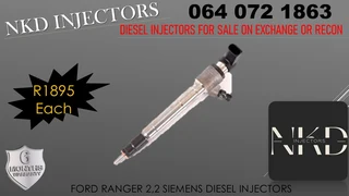 Ford Ranger 2.2 Diesel Injectors For Sale Or To Recon