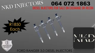 Ford Ranger 3.0 Diesel Injectors For Sale Or To Recon