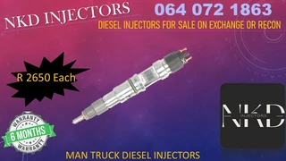 Man Truck Diesel Injectors For Sale Or To Recon