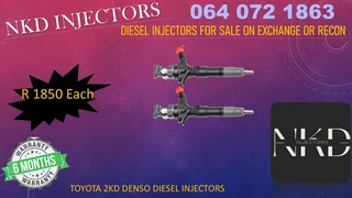 Toyota 1kd & 2kd Recon Diesel Injectors For Sale