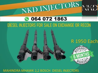 Mahindra Mhawk 2.2 Common Rail Injectors For Sale