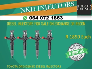 Toyota D4d Common Rail Injectors For Sale