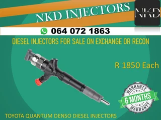 Toyota Quantum Diesel Injectors For Sale