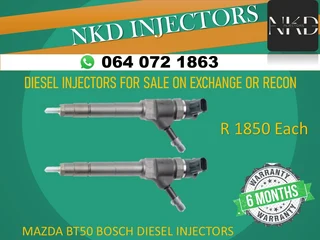 Mazda Bt50 Recon Diesel Injectors For Sale