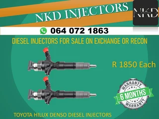 Toyota Hilux Diesel Comon Rail Injectors For Sale