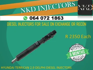 Hundai Terrican 2.9 Diesel Injectors For Sale