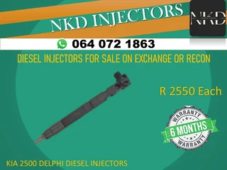 Kia 2500 Common Rai Injectors For Sale