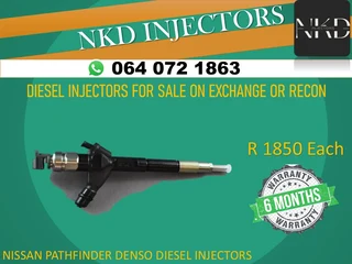 Nissan Pathfinder Common Rail Diesel Injectors For Sale